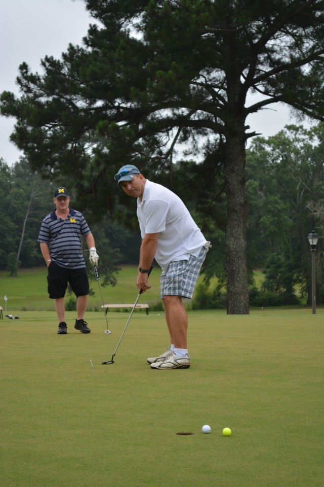On the green