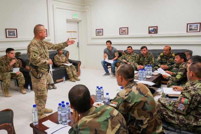 Backbone of the Army: Cal. National Guard NCOs share experiences, knowledge with Afghan enlisted leaders