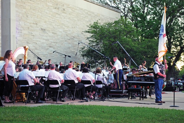 Fort Riley supports Symphony at Sunset concert June 2 in commemoration of Operation Overload D-Day landings at Normandy 74 years ago.