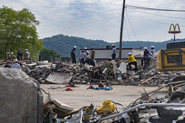WVNG teams up with local fire, CAMC teams for search and extraction training