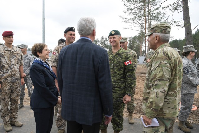 Michigan Governor attends street naming in Latvia, celebrates state partnership