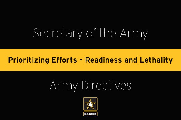 Army secretary releases reduction requirement memos to improve ...