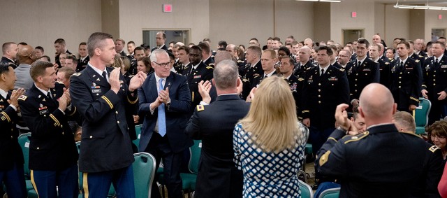 Applauding the graduates