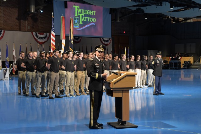 TRADOC recognizes, past and future at Twilight Tattoo