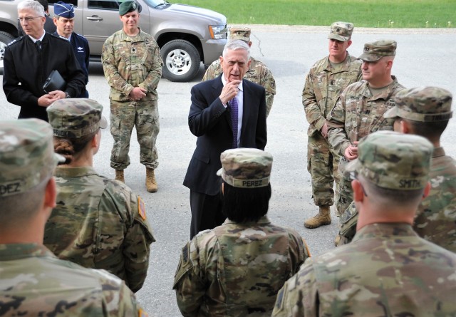 Secretary Mattis visits Fort Greely and 49th Missile Defense Battalion