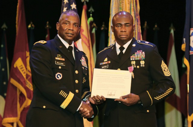 Command Sgt. Maj. Nathaniel Bartee honored for 33 years of service