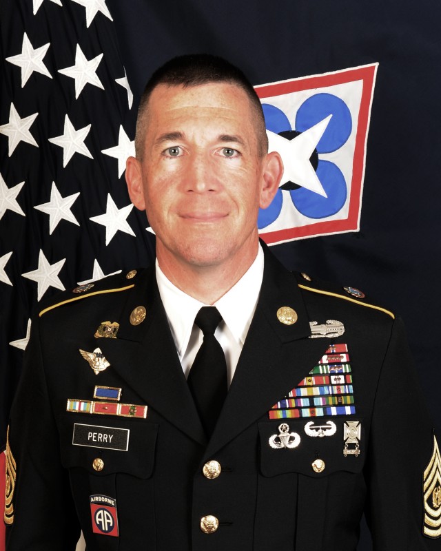 CSM Perry welcomed as CASCOM's top enlisted Soldier