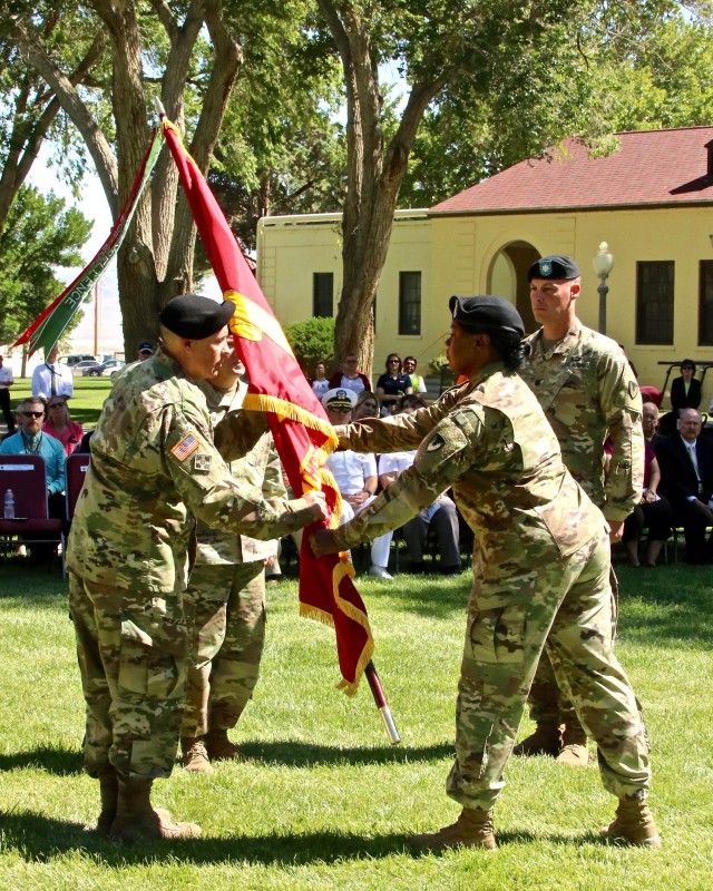 Hawthorne passes the guidon