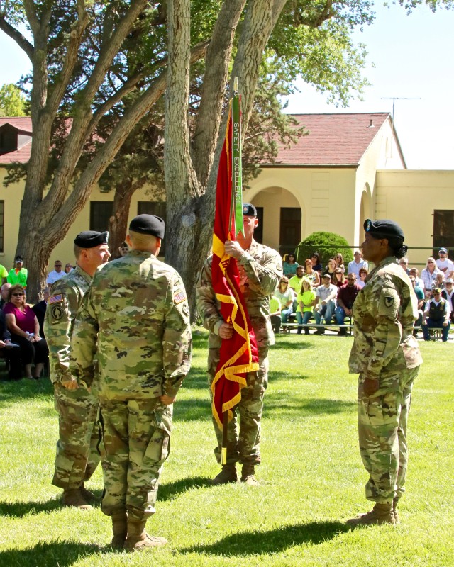 The new receives the Hawthorne Army Depot colors