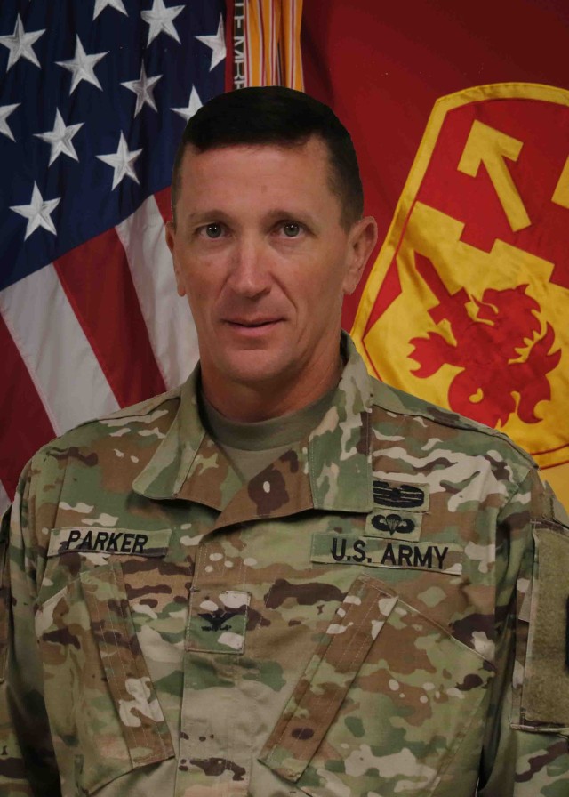 Colonel William M. Parker, the chief of staff for the 94th Army Air and Missile Defense Command
