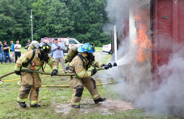 Fire investigations training at Fort Knox
