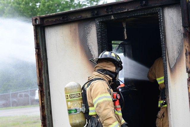 Fire investigations training at Fort Knox
