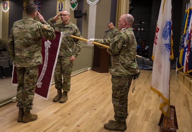 Saluting the colors