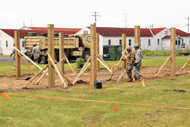 284th Engineers work on troop project during CSTX 86-18-04 at Fort McCoy