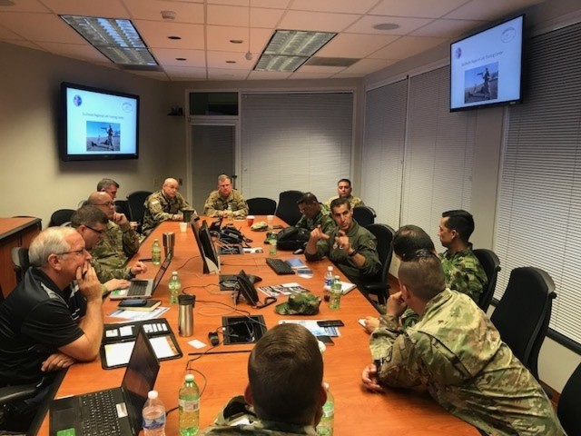 South Carolina National Guard and Colombia discuss emergency management operations