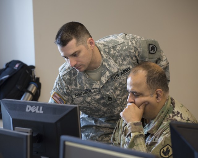 Washington Army National Guard Soldiers educate tomorrow's cyber-security experts