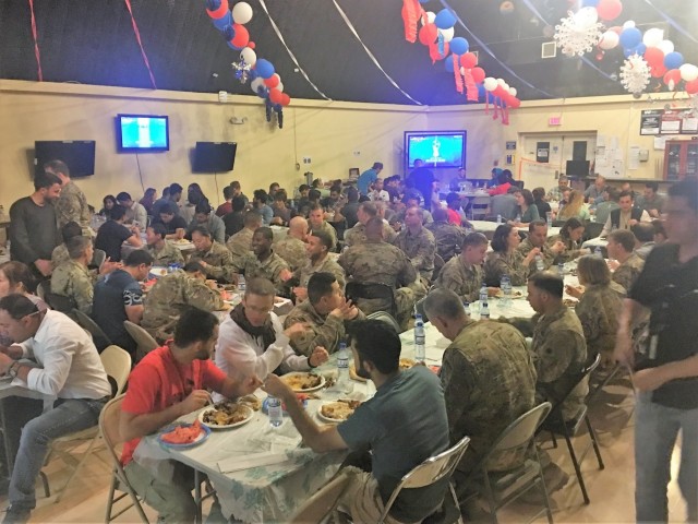 TAAC-South Soldiers Share Afghan Eid Celebration