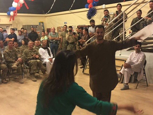 TAAC-S Soldiers Share Afghan Eid Celebration