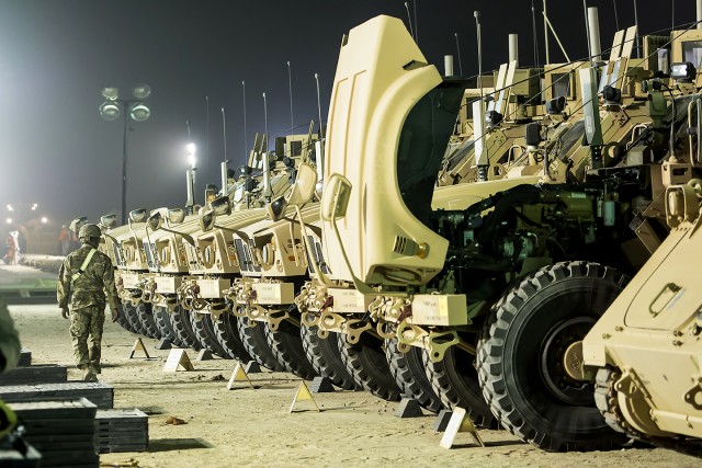 Largest ever equipment issue from APS-5 to support Operation Spartan Shield