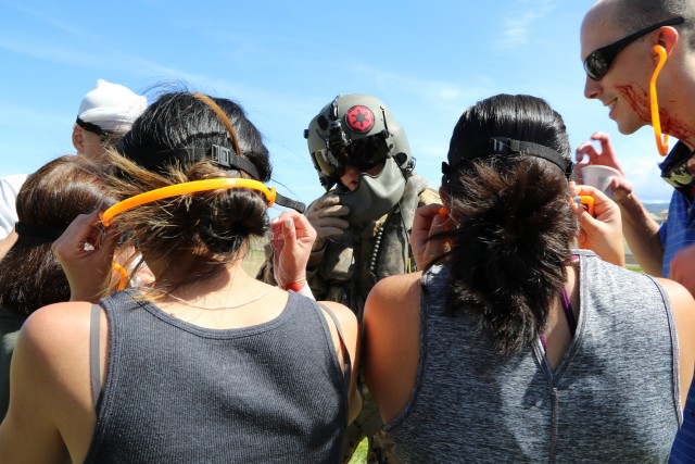 MEDEVAC flight safety brief during RIMPAC