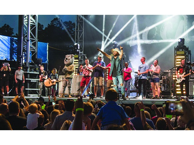 Concert, fireworks light up Stewart
