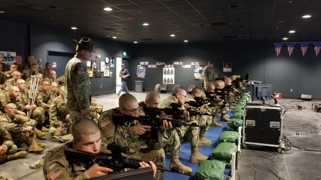Umbilical cable removed from carbine engagement skills trainers