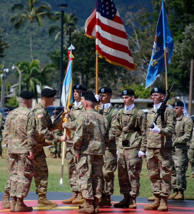 Elsen Assumes Command of 500th MI Brigade-Theater