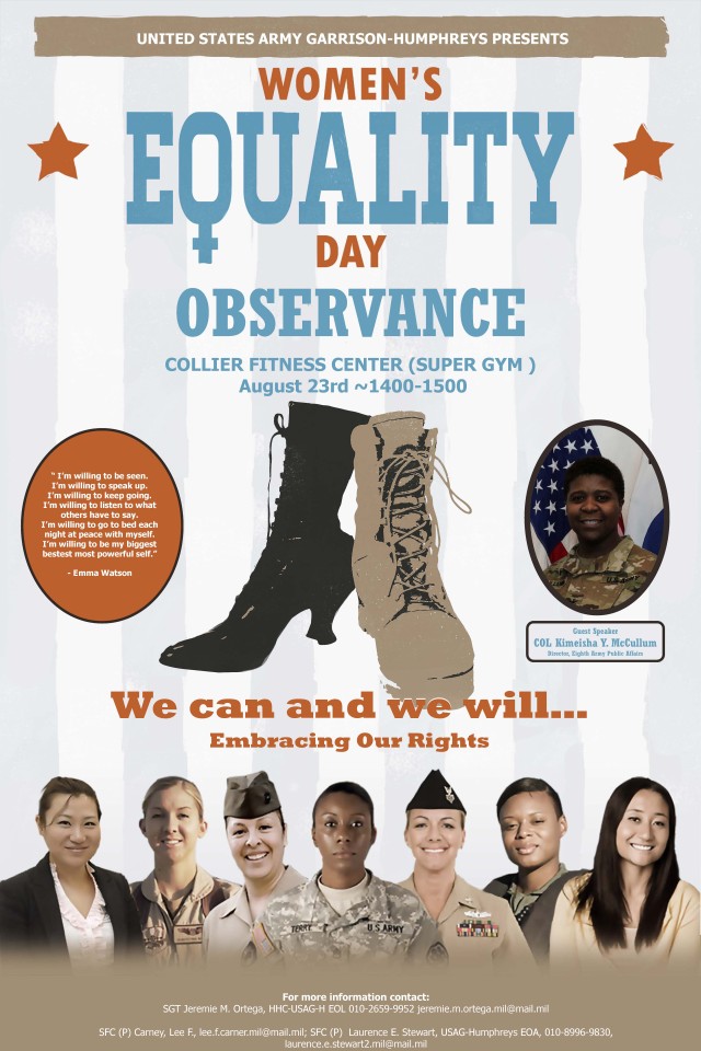 Area III 2018 Women's Equality Day observance