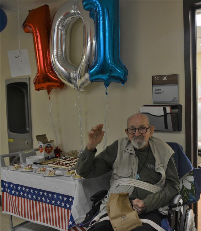 Patient celebrates his 101st birthday with Tripler Army Medical Center