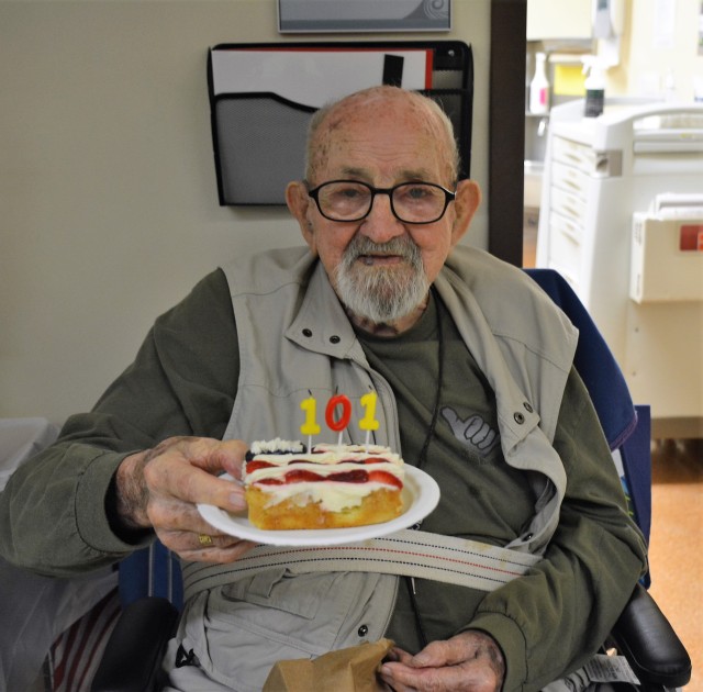 Patient celebrates his 101st birthday with Tripler Army Medical Center