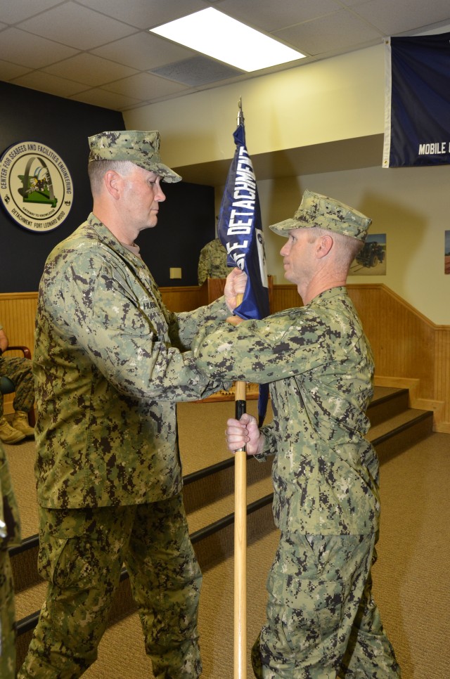 Change of charge for FLW Seabee Detachment