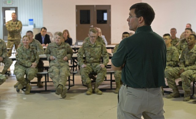 Secretary of the Army pays visit to 38th ID Guard members