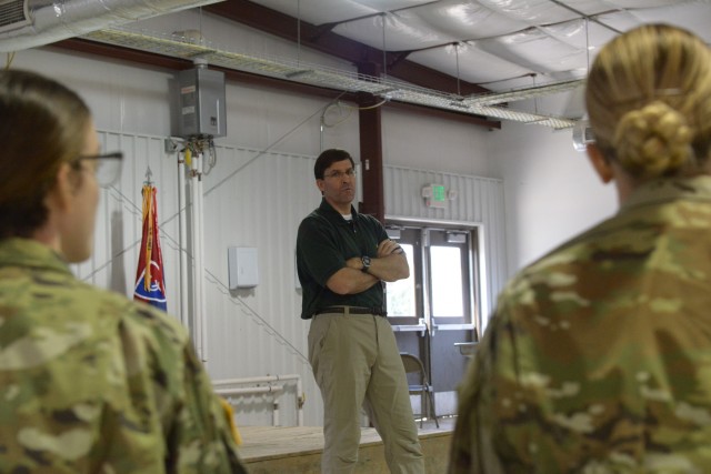 Secretary of the Army pays visit to 38th ID Guard members
