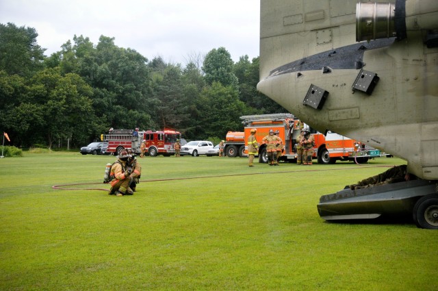 Pennsylvania Army Guard, civilian first responders train for aviation disasters