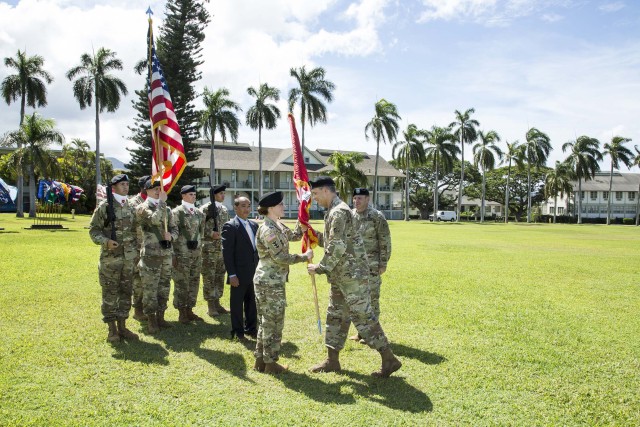Honolulu District U.S. Army Corps of Engineers Lt. Col. Kathryn P. Sanborn assumed command from