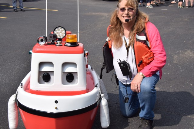 Buffalo District and Cory the Tugboat teach water safety at the Bornhava school