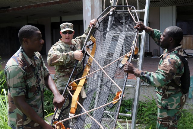 Florida National Guard land in Saint Kitts in support of the State Partnership Program