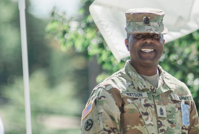 Soldier bids farewell to dream job