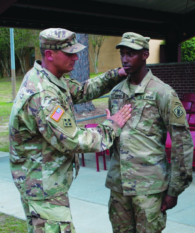 Fort Polk private earns Ranger tab, gets promoted