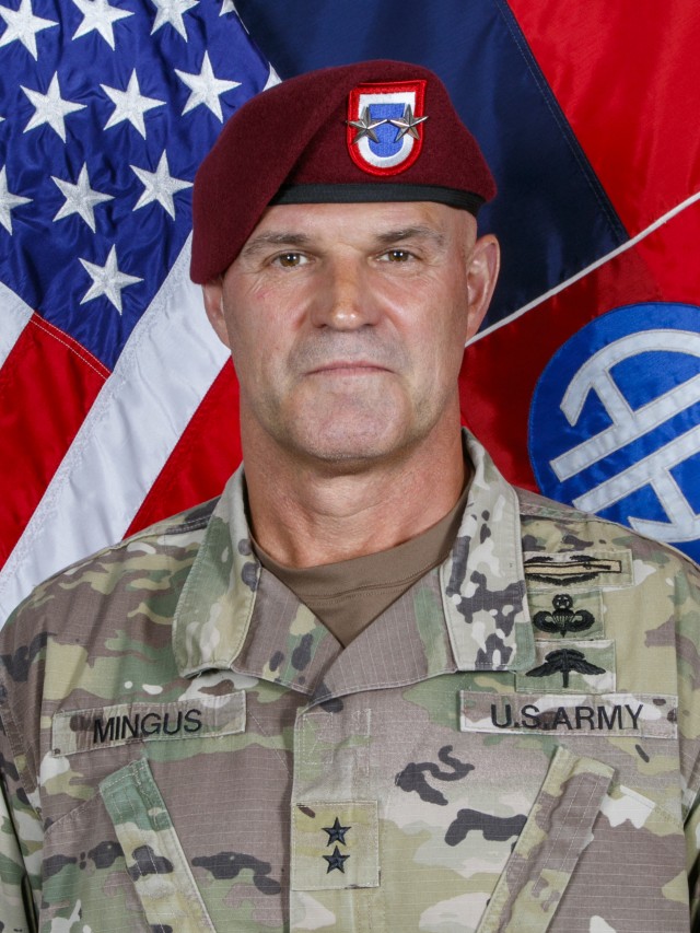 Maj. Gen. James Mingus 82nd Airborne Division Command Photo