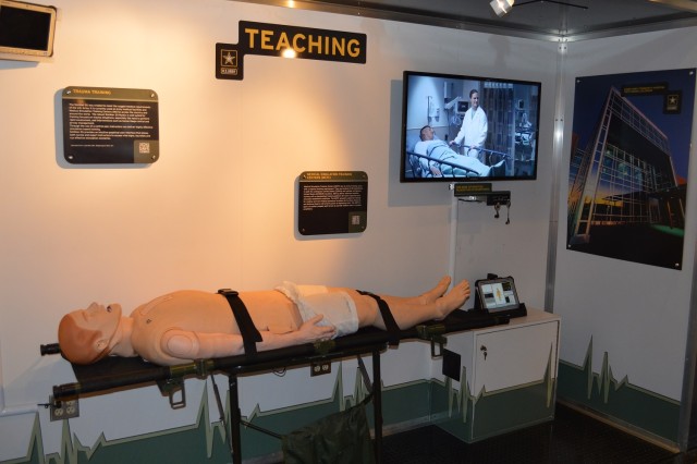 Army SIM Man Exhibit in the Medical Marketing Semi