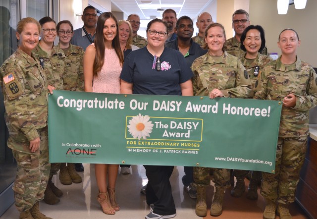 DAISY Award for special nurse best ever birthday for CRDAMC beneficiary