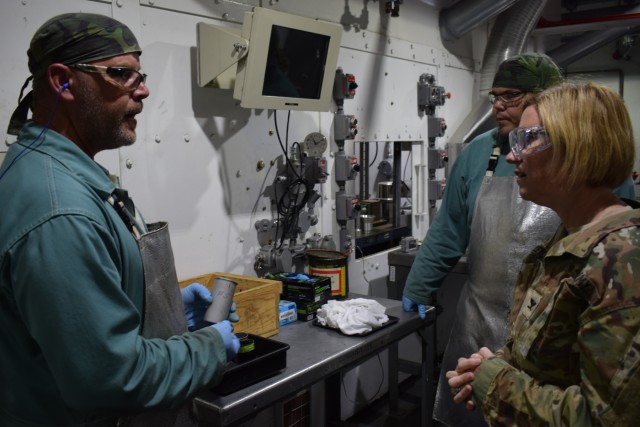 JMC Commander tours Crane Army Ammunition Activity