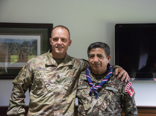 West Virginia Guard hosts Peruvian senior enlisted leaders