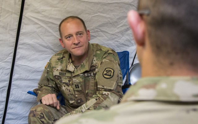 Iowa National Guard Behavioral Health Officer treats Soldiers at Northern Strike