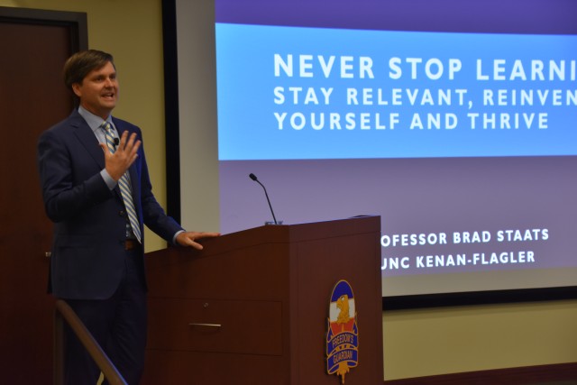 "Never Stop Learning," Business Professor Advises Army Leaders