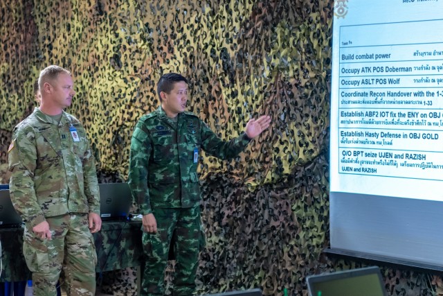 Idaho Army National Guard and Royal Thai Army work together