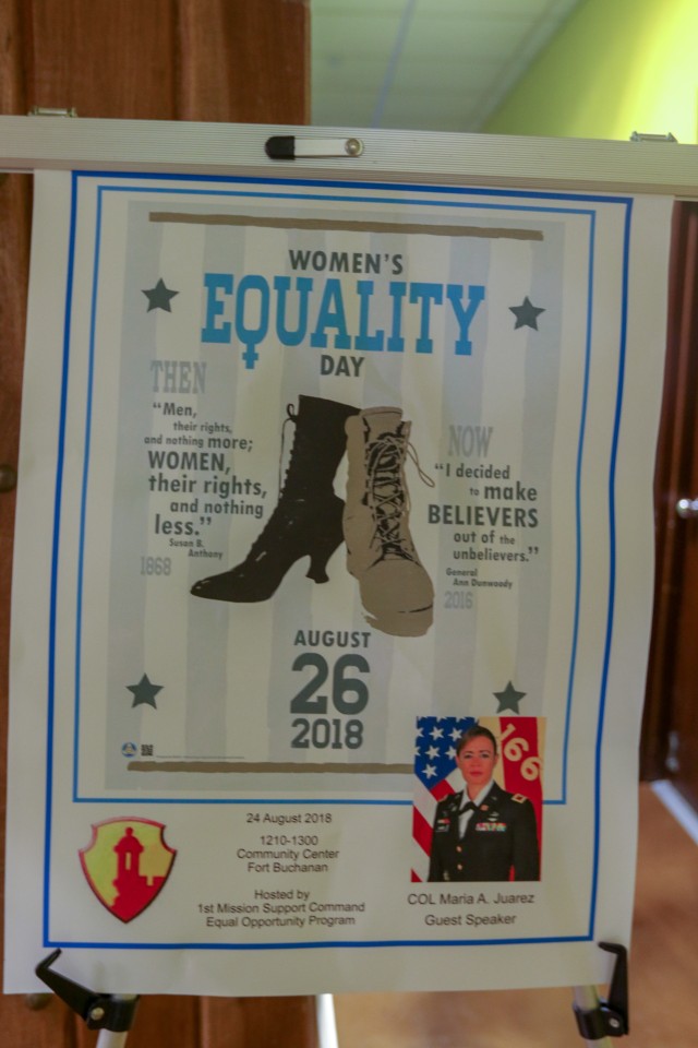 Fort Buchanan celebrates Women's Equality Day 2018