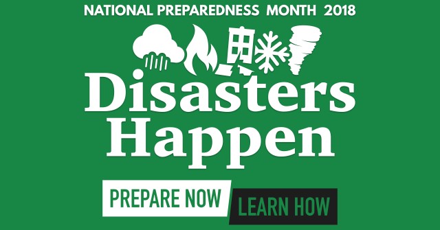 National Disaster Preparedness Month focuses on preparation
