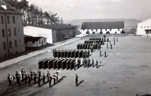 Barton Barracks parade field